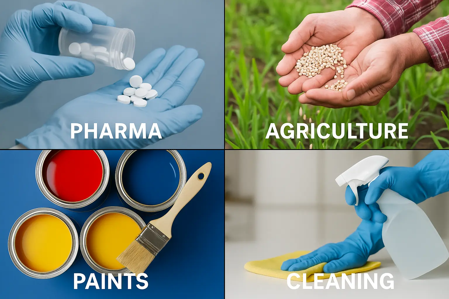Applications of our Industrial Chemicals