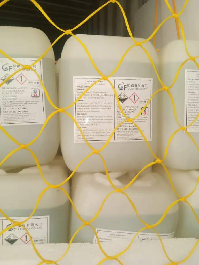 Phosphoric Acid 85% Min Technical Grade - Shine E Industries Ltd. Carboys